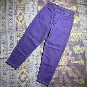 Levi's Vintage ORANGE TAB 560 Purple Denim Jeans Men's Size 33 x 30